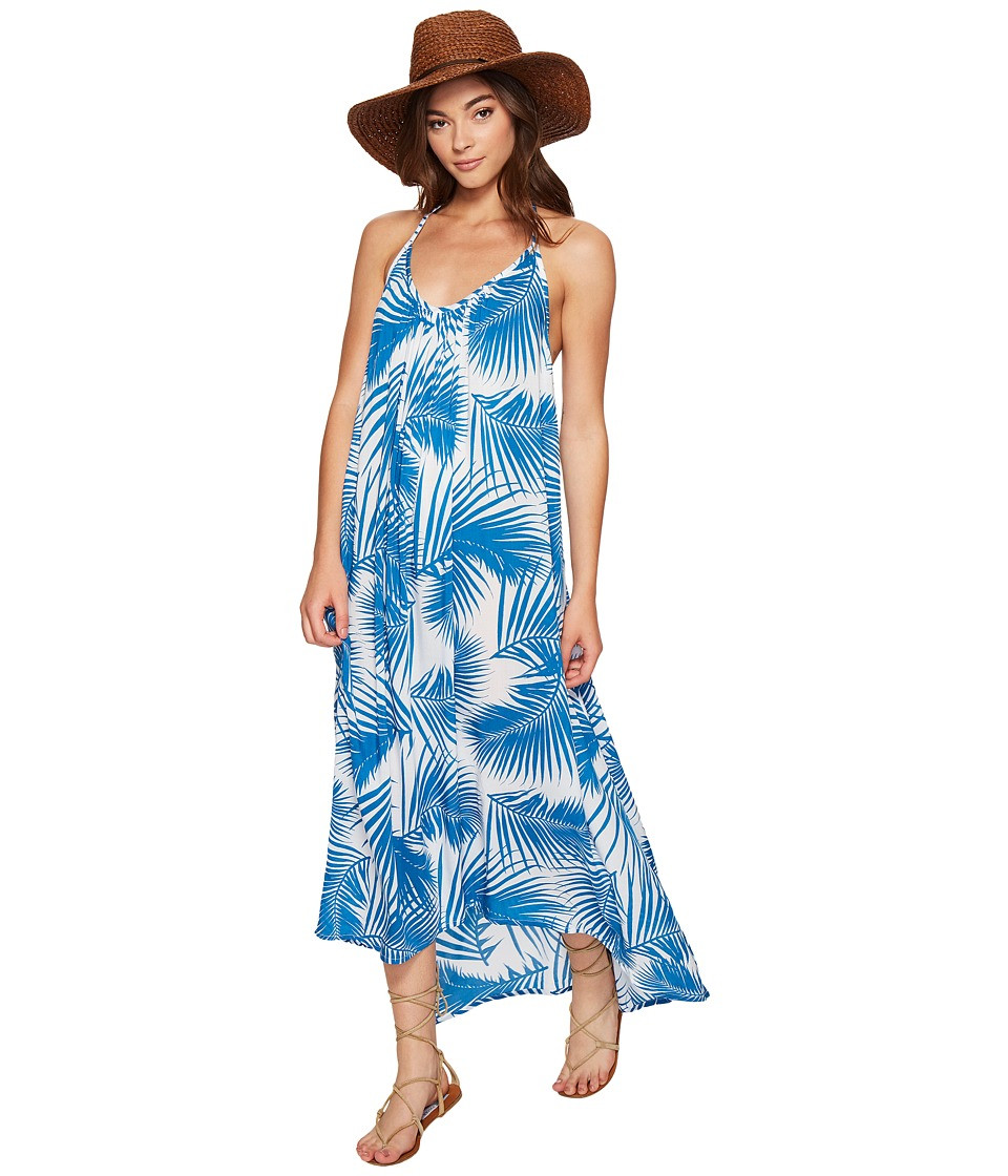 MIKOH SWIMWEAR - Hamptons Maxi Dress (Botanical Aegean) Women's Dress | Zappos