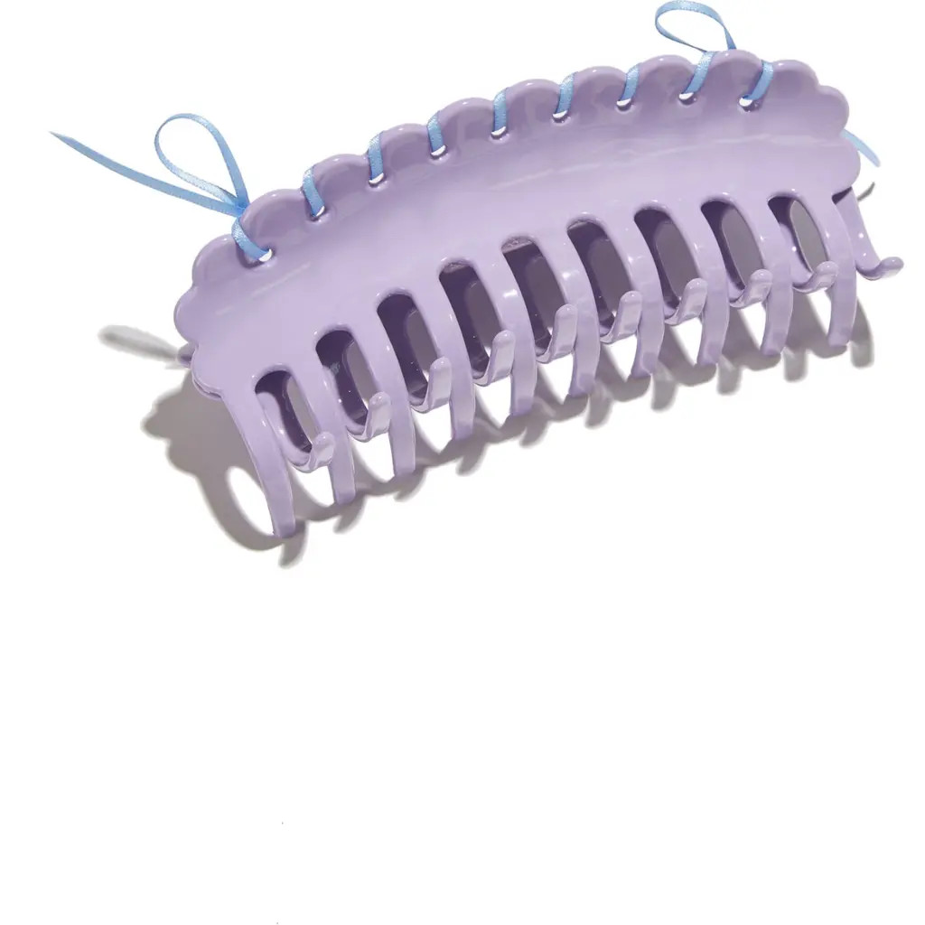 Chunks Laced Bow Claw Clip in Lilac at Nordstrom | Nordstrom