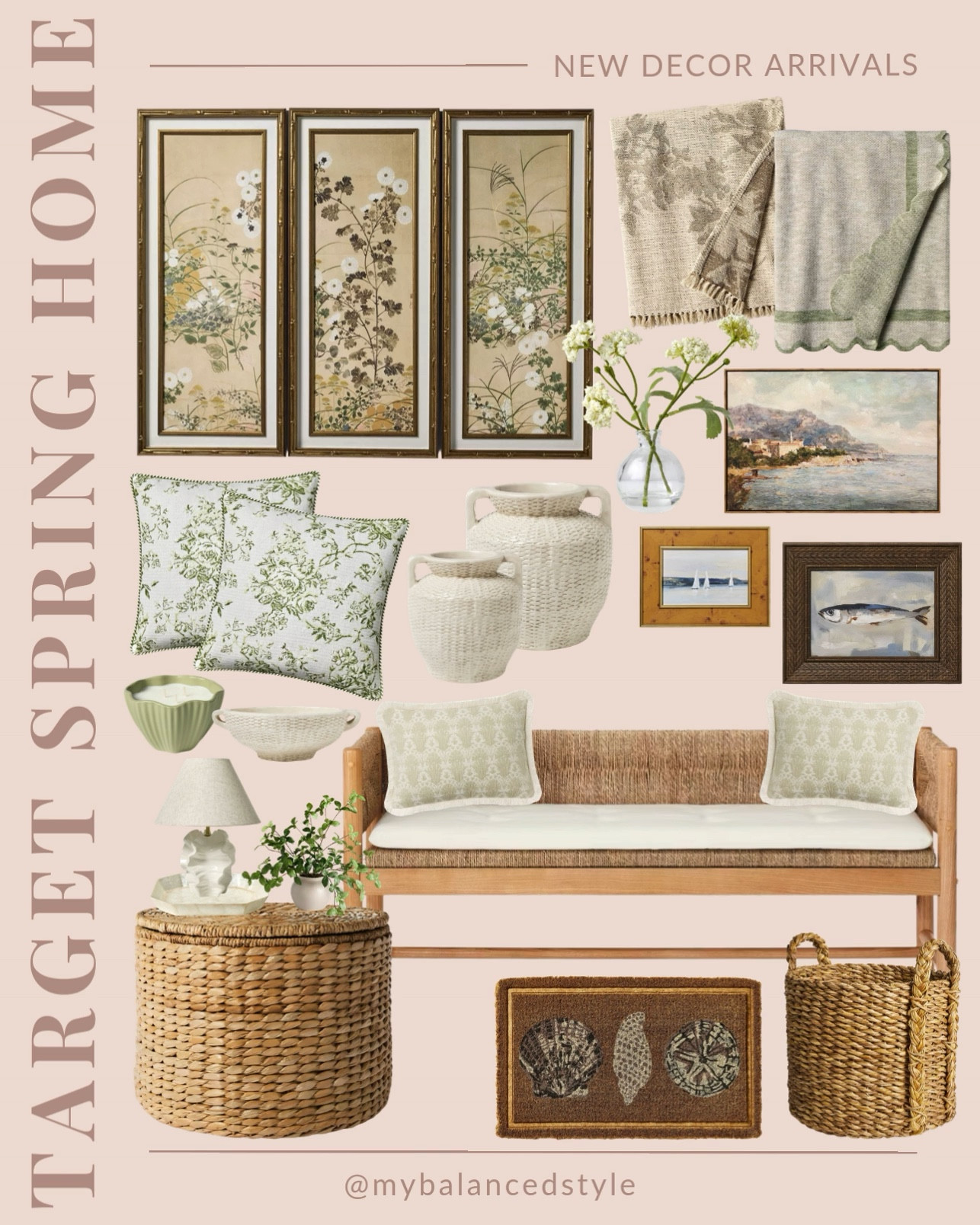 Target spring home decor arrivals

floral throw pillows
pastel decorative accents
lightweight linen curtains
spring wreath for front door
ceramic vases with greenery
neutral woven baskets
botanical wall art prints
soft watercolor table runners
faux tulip arrangements
rattan trays and organizers

#LTKSaleAlert #LTKSeasonal #LTKHome