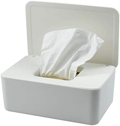 Wipes Dispenser, Tissue Storage Box Case Wet Wipes Dispenser Holder with Lid for Vanity | Amazon (US)