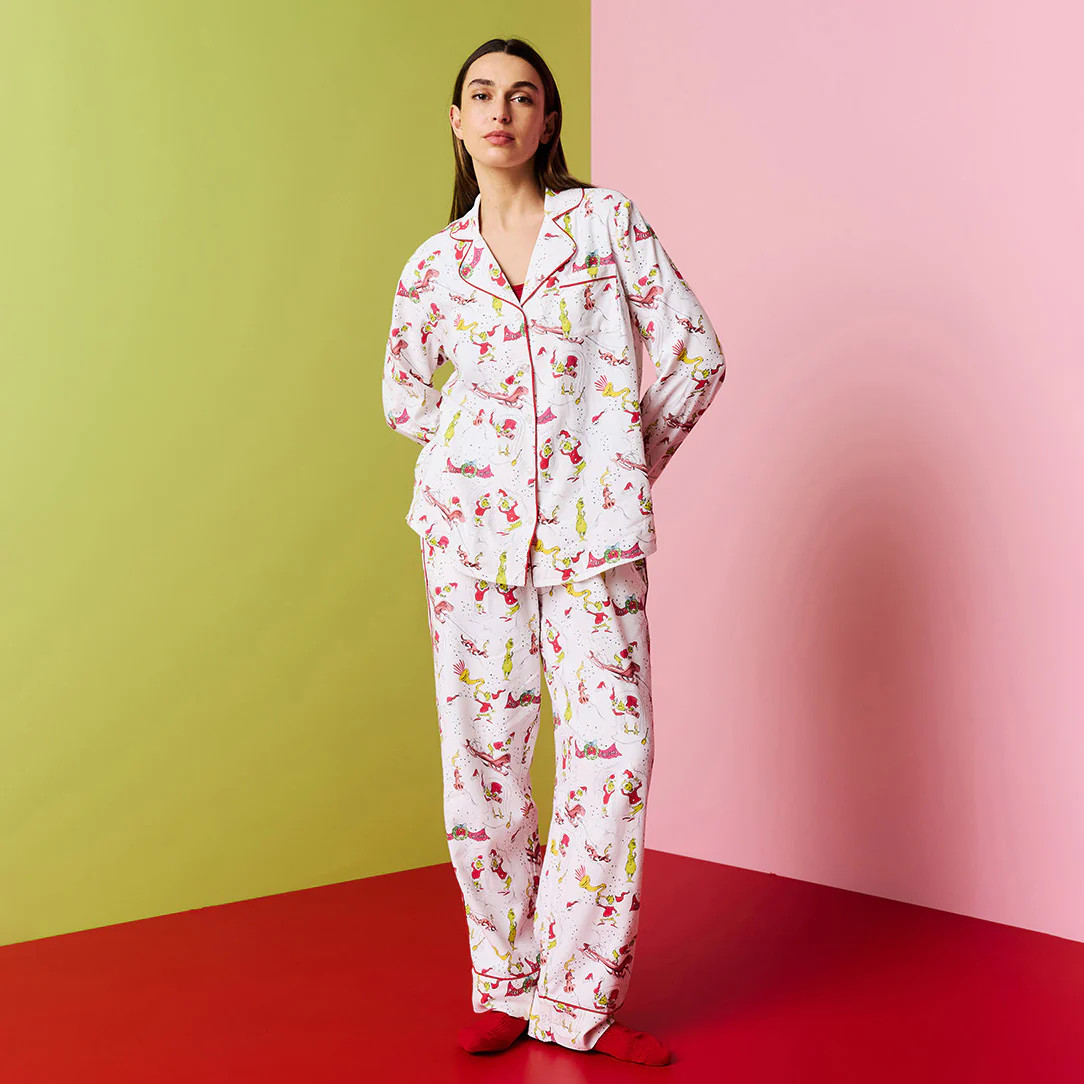 White Luxe Womens Pajamas | Dr. Seuss Mount Crumpit | Posh Peanut