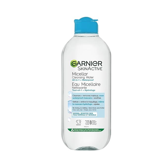 Garnier Micellar Water For Waterproof Makeup, Hydrating Facial Cleanser & Makeup Remover, Suitabl... | Amazon (US)