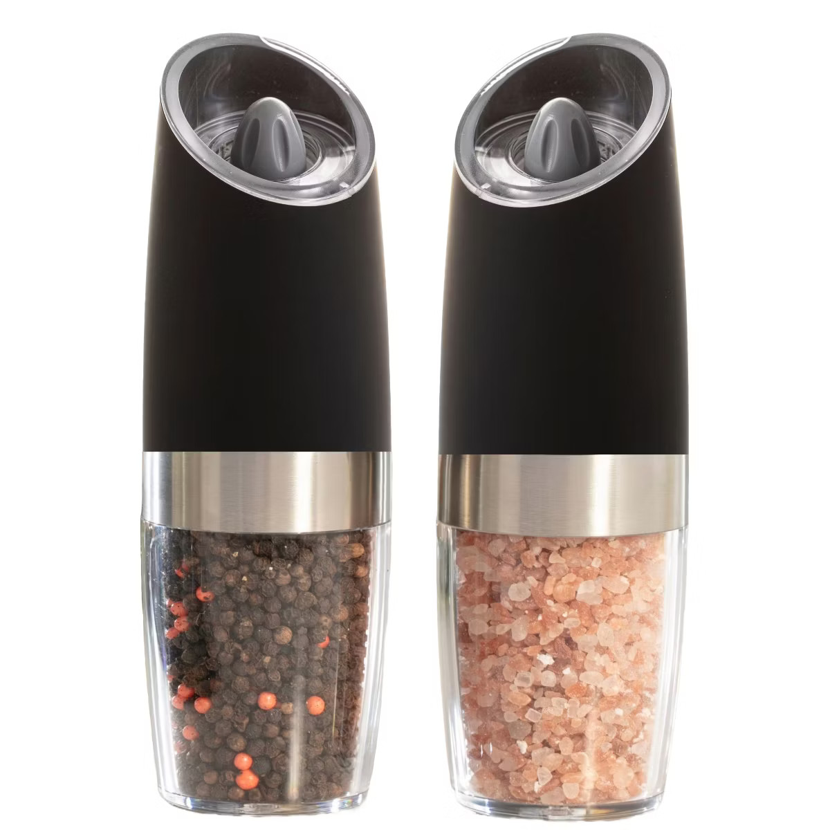 Gravity Electric Pepper and Salt Grinder Set – One-Handed Automatic Operation, Adjustable Coars... | Target