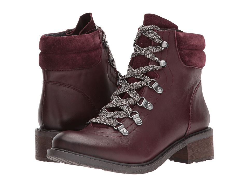 Sam Edelman Darrah (Malbec Modena Calf Leather/Velutto Suede Leather) Women's Lace-up Boots | 6pm