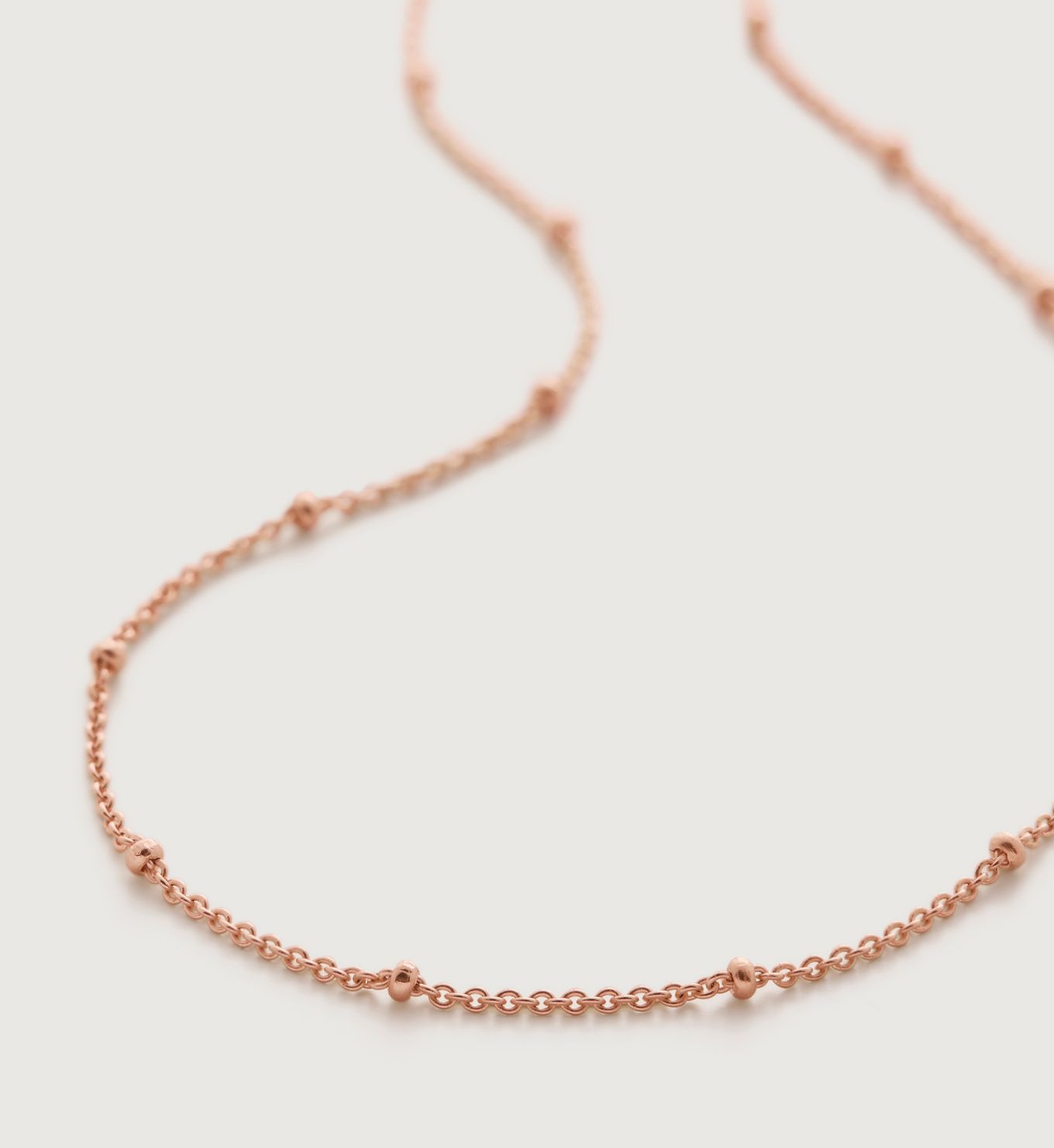 Fine Beaded Chain Necklace 53-61cm/21-24' | Monica Vinader (US)