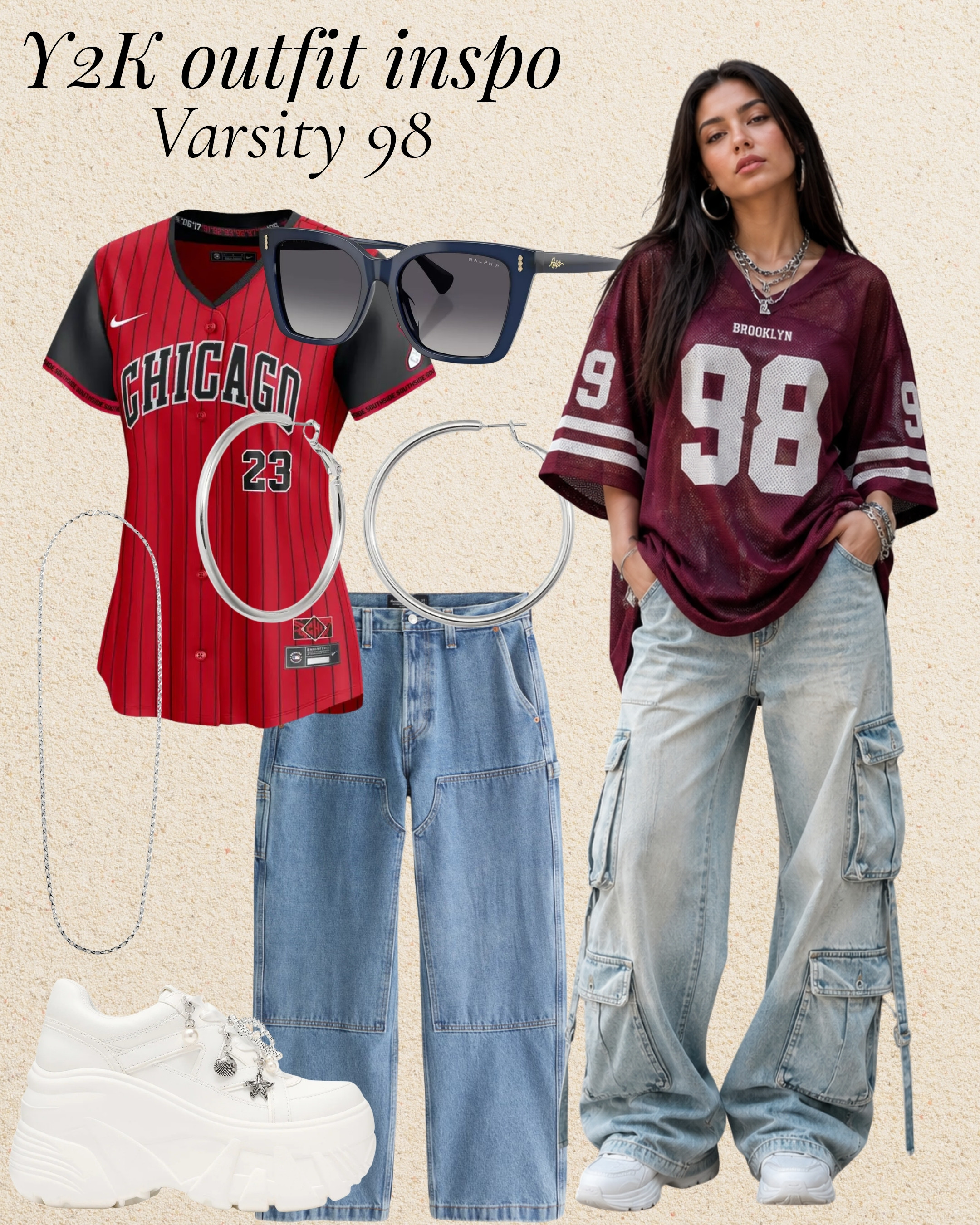 Y2K outfit inspo  · a jersey + baggy jeans is the easiest fit 🏈 streetwear✨ 
#streetstyle #ootd #grungestyle #LTKstyletip #LTKfindsunder50

#LTKU #LTKdayinmylife #LTKootd #LTKActive