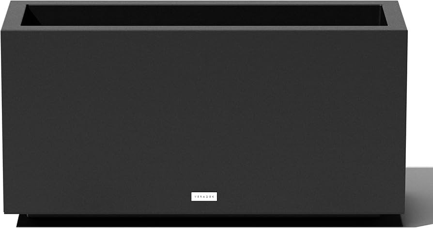 Veradek Block Series Long Box Planter - Large Rectangular Planter for Indoor or Outdoor Patio/Por... | Amazon (US)