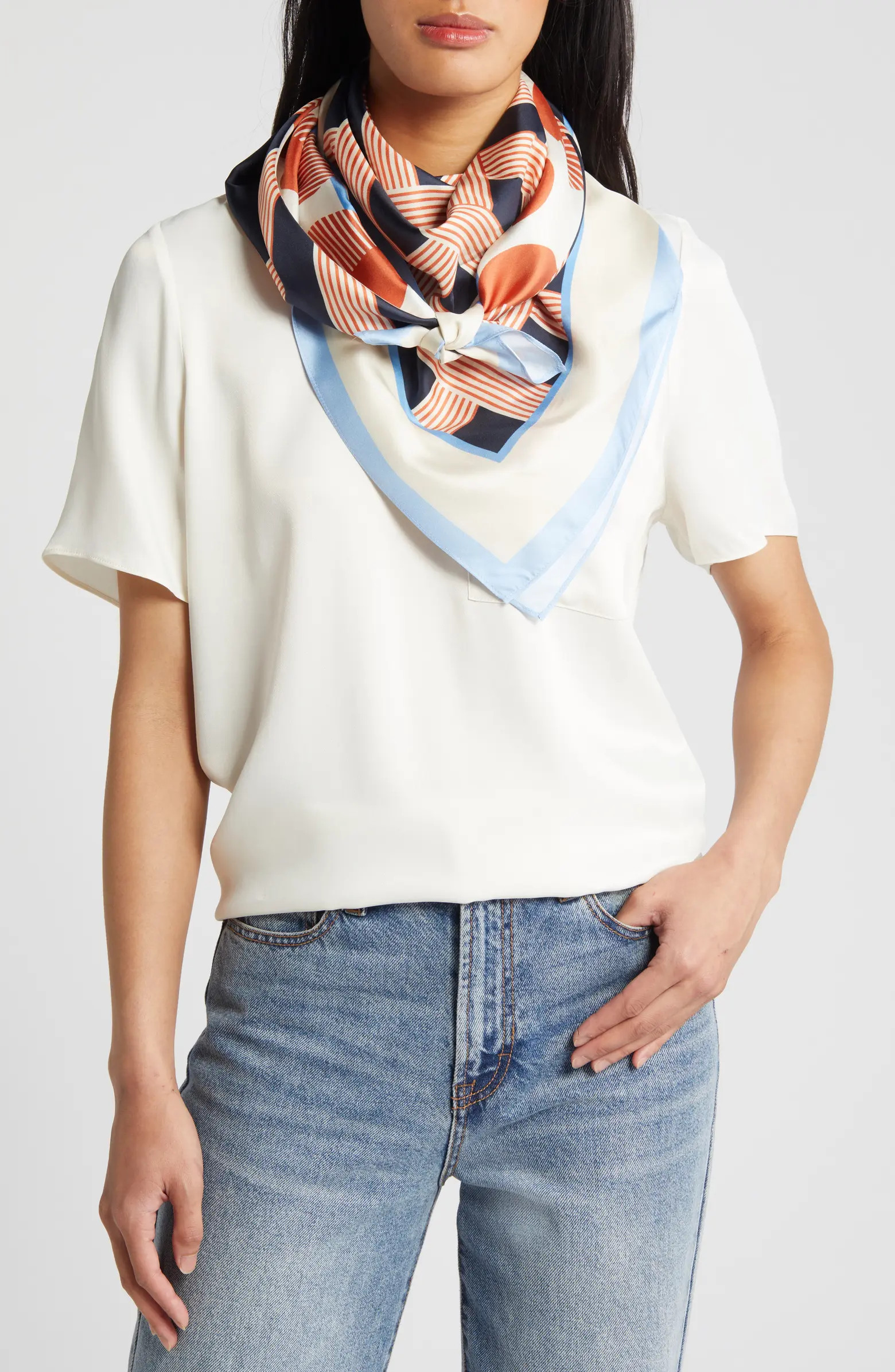 Nordstrom Print Silk Square Scarf | Nordstrom | Nordstrom