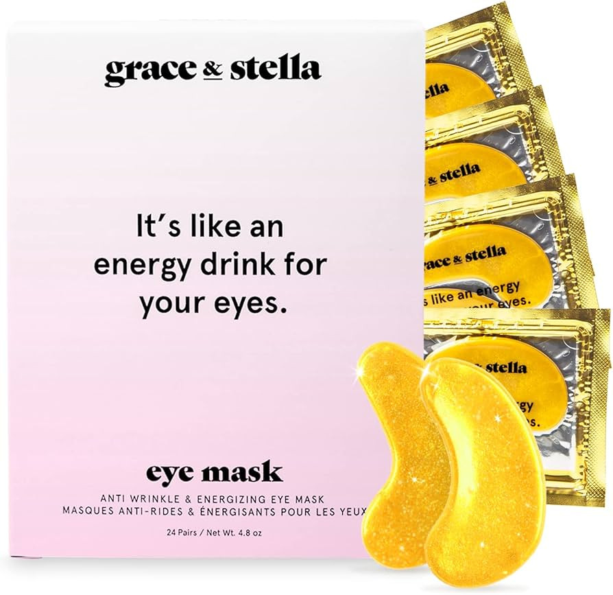 Under Eye Mask - (24 Pairs, Gold) Reduce Dark Circles, Puffy Eyes, Undereye Bags, Wrinkles - Gel ... | Amazon (US)
