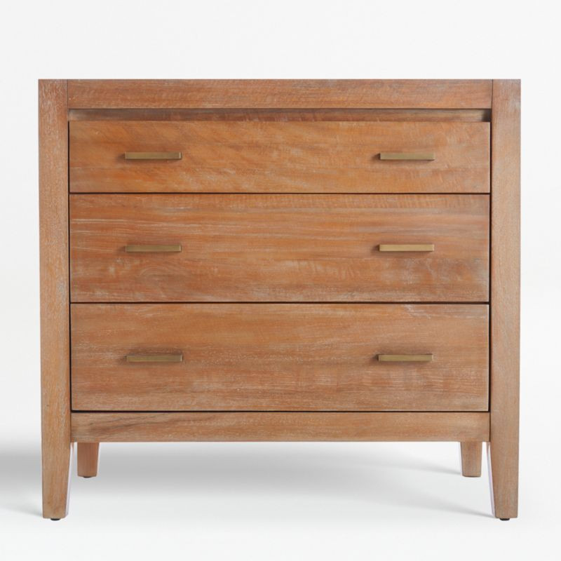 Dawson Grey Wash 3-Drawer Chest + Reviews | Crate and Barrel | Crate & Barrel