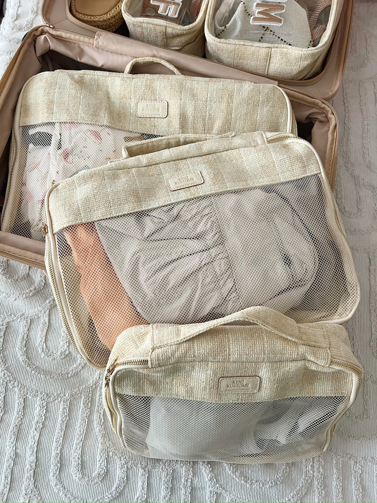 3 Piece Packing Cube Set | KenzKustomz