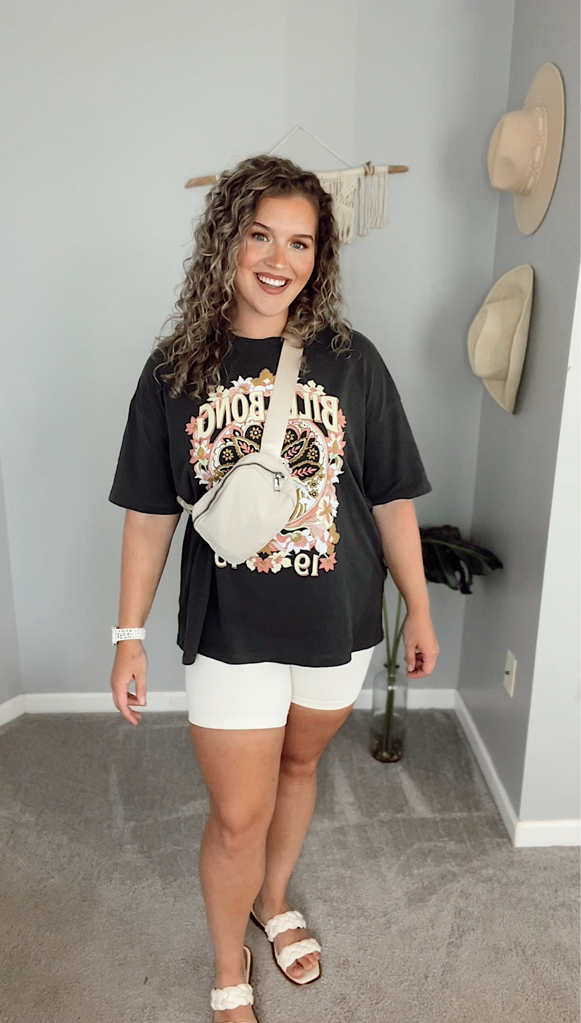 Billabong graphic T-shirt, wearing a L
2 piece ribbed biker shorts + sports bra set on Amazon 🤍 Wearing a L, top fits TTS but need a size up for bottoms as they run sheer. Great material and would recommend for loungewear! #founditonamazon #amazonfashion #amazonfinds #neutralstyle #ribbedset #bikershorts #sportsbra #midsizeoutfits #curvyfashion #lounge #loungewear #outfitinspo #outfitideas #cozyoutfits #casualoutfits #casualstyle #ootd #falloutfit #fallfashion #errandsoutfit #graphictee #graphictshirt #oversizetshirt #sandals #beltbag

#LTKfit #LTKcurves #LTKSeasonal