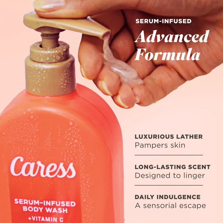 Caress Creamy Guava Nectar Body Wash, Serum-Infused Moisturizing Wash, Long-Lasting Fragrance, 20... | Walmart (US)