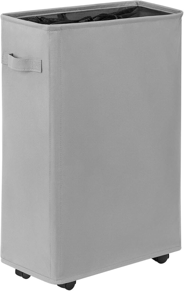Chrislley 45L Slim Laundry Hamper with Wheels Narrow Rolling Laundry Basket Foldable Dirty Clothe... | Amazon (US)