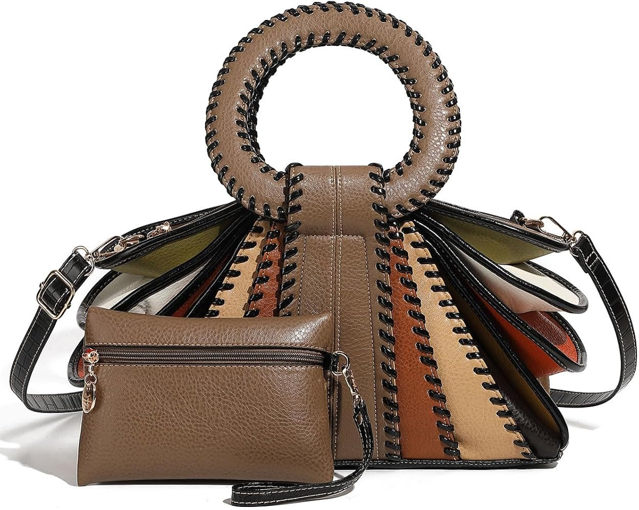 Tote Bag for Women\uff0cDesigner Featuring Unique Whipstitch Trim Details | Amazon (US)