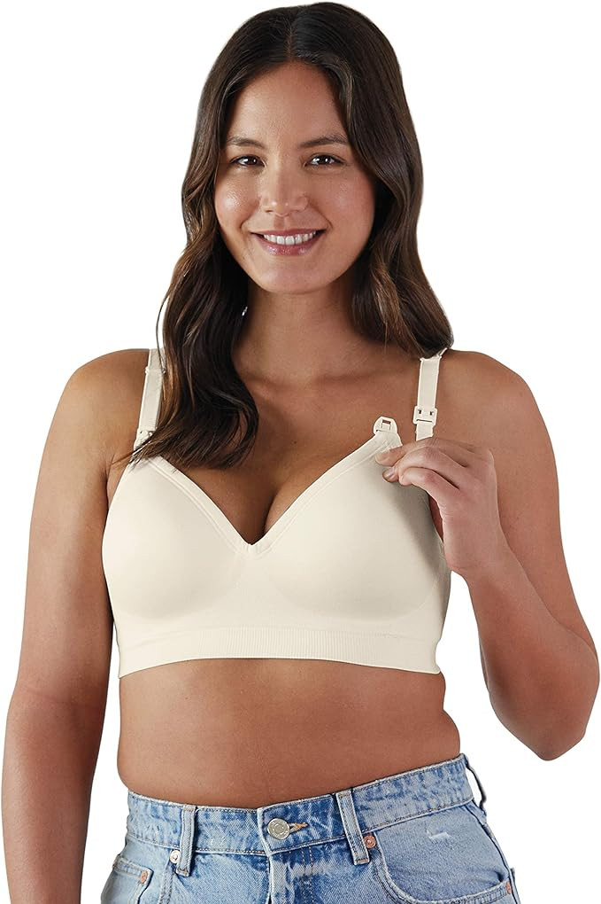 BRAVADO! DESIGNS Plunge Wireless Maternity & Nursing Bra with Low-Cut V-Neckline | B, C, D, DD/E,... | Amazon (US)
