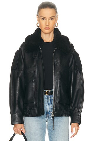 Avril Leather Jacket | FWRD 