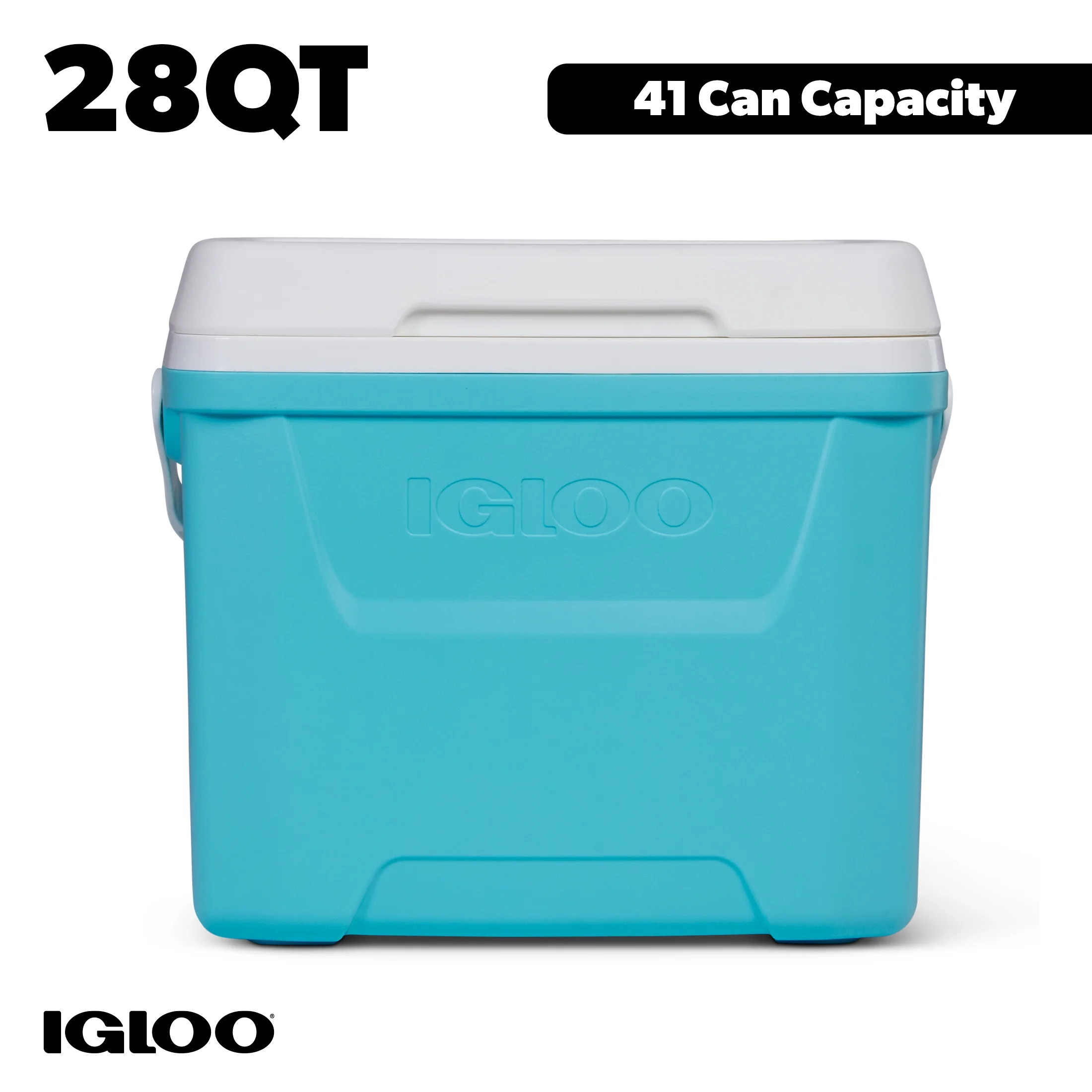 Igloo 28 QT Laguna Hard-Sided Ice Chest Cooler, Aqua Blue and White - Walmart.com | Walmart (US)