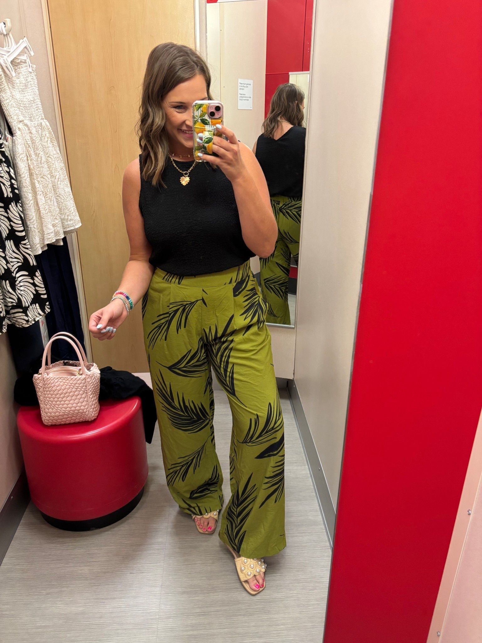 Loving these pants for vacation or dinner! Elastic waistband and comfy! 💚🖤

TTS- medium 

#LTKTravel #LTKMidsize #LTKSummerEdit