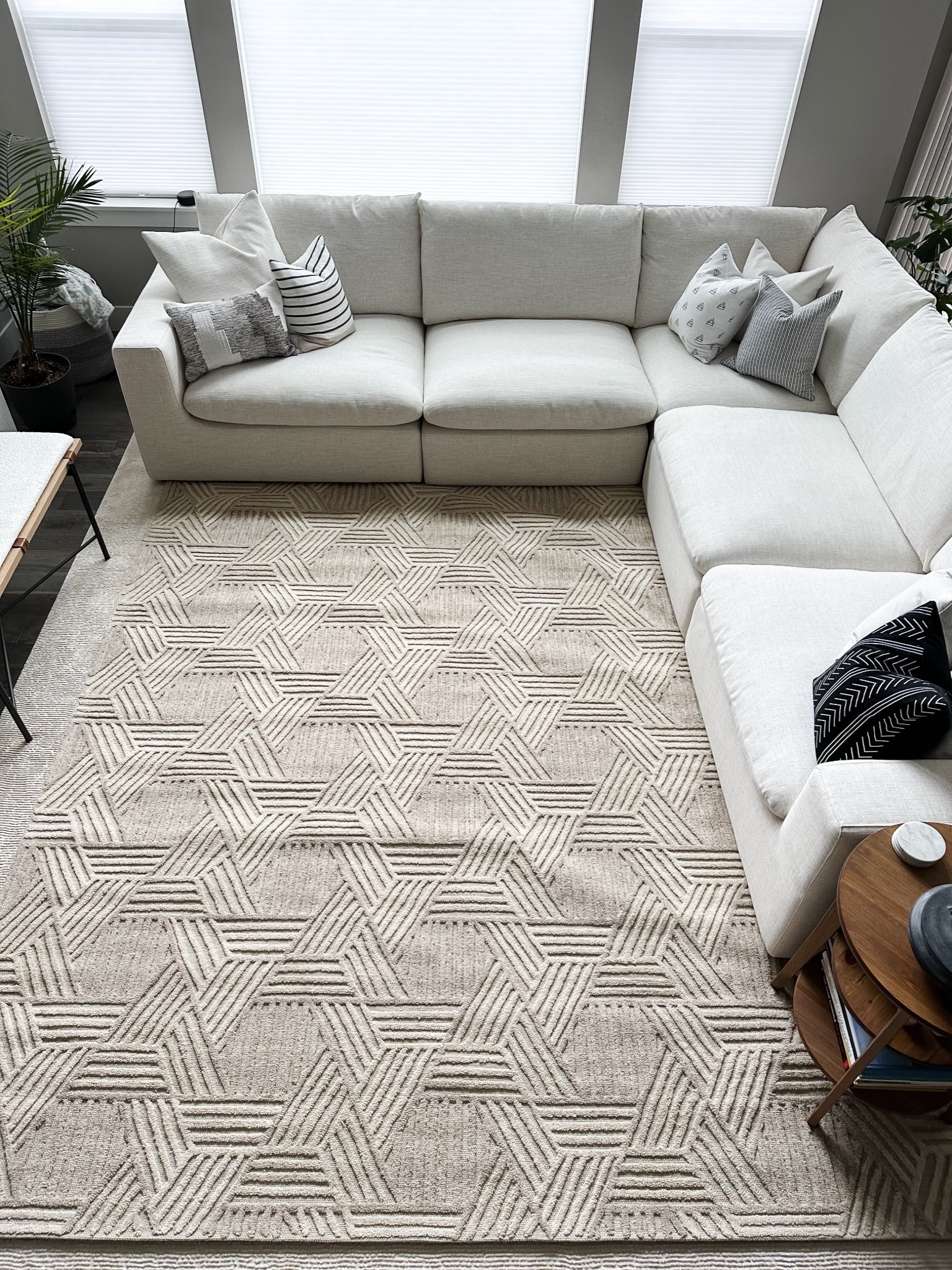 This neutral rug is my fave, the texture is so fun!

#LTKHome #LTKStyleTip