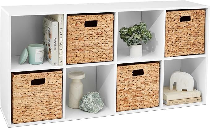 Best Choice Products 8-Cube Storage Organizer, 11in Shelf Opening, Bookcase, Display Shelf, Custo... | Amazon (US)