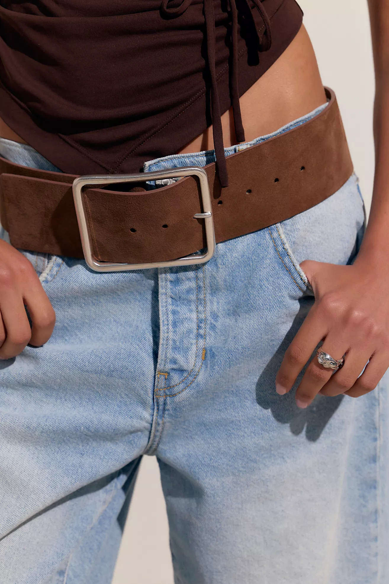 Suede Hex Hip Belt | Free People (Global - UK&FR Excluded)