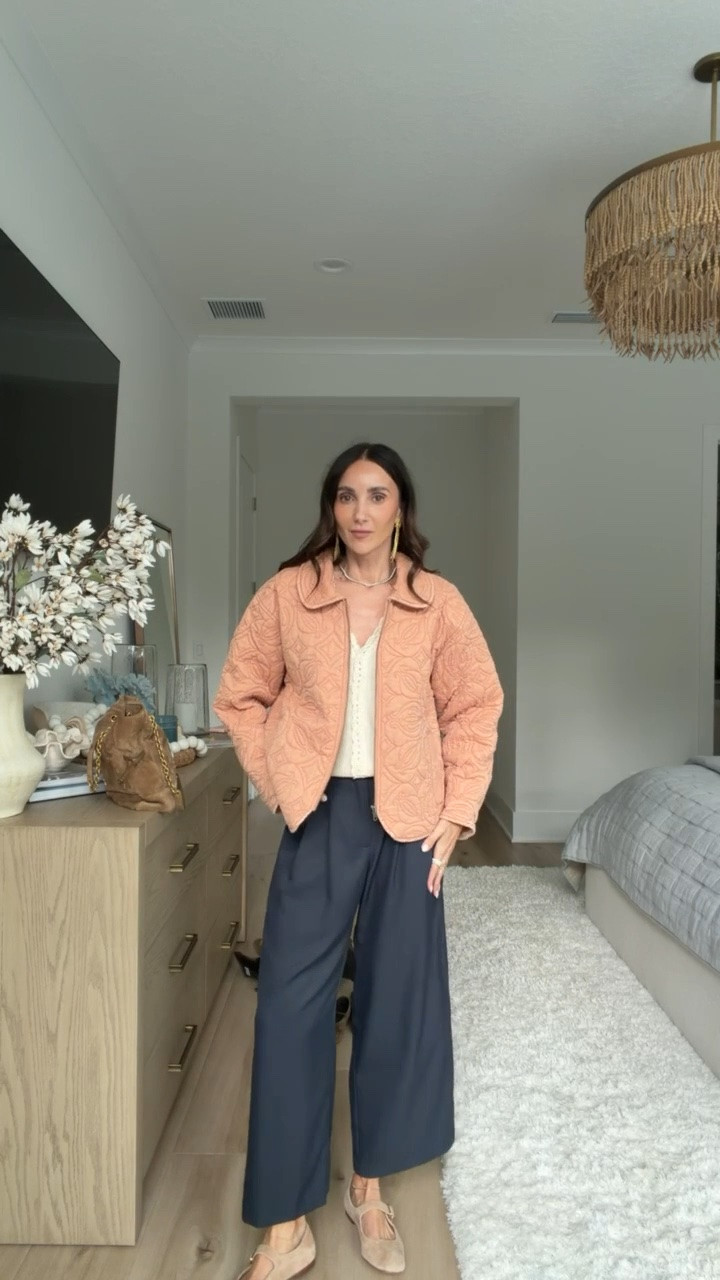 Quilted jacket size S, cardigan and pants size XS.

quilted jacket, pink jacket, clay pink jacket, lightweight quilted jacket, women’s fall jacket, casual fall jacket, transitional fall jacket, everyday layering jacket, Target fashion finds

#LTKootd #LTKdayinmylife #LTKgrwm