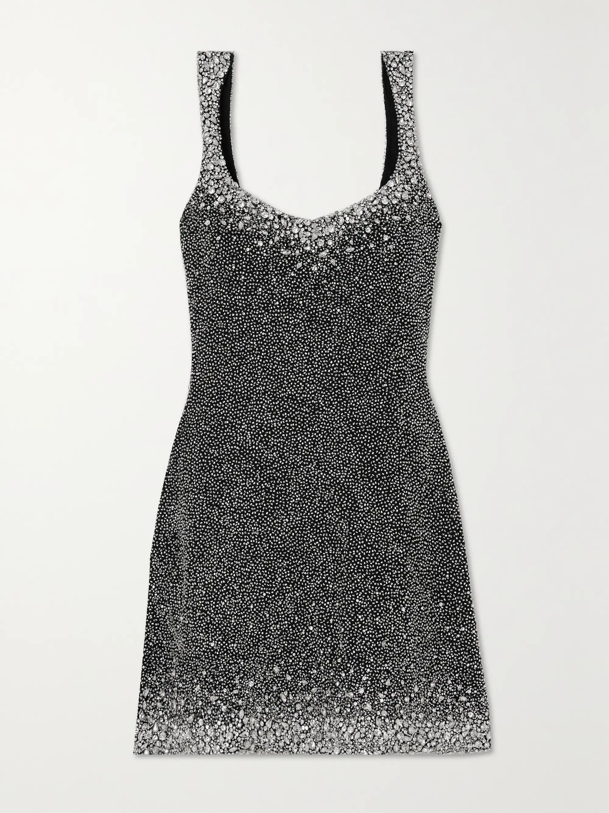 Embellished stretch-mesh mini dress | NET-A-PORTER (US)