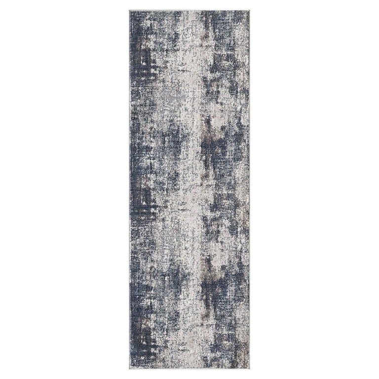 Better Homes & Gardens Navy Abstract Indoor Accent Rug, 20" x 60" | Walmart (US)