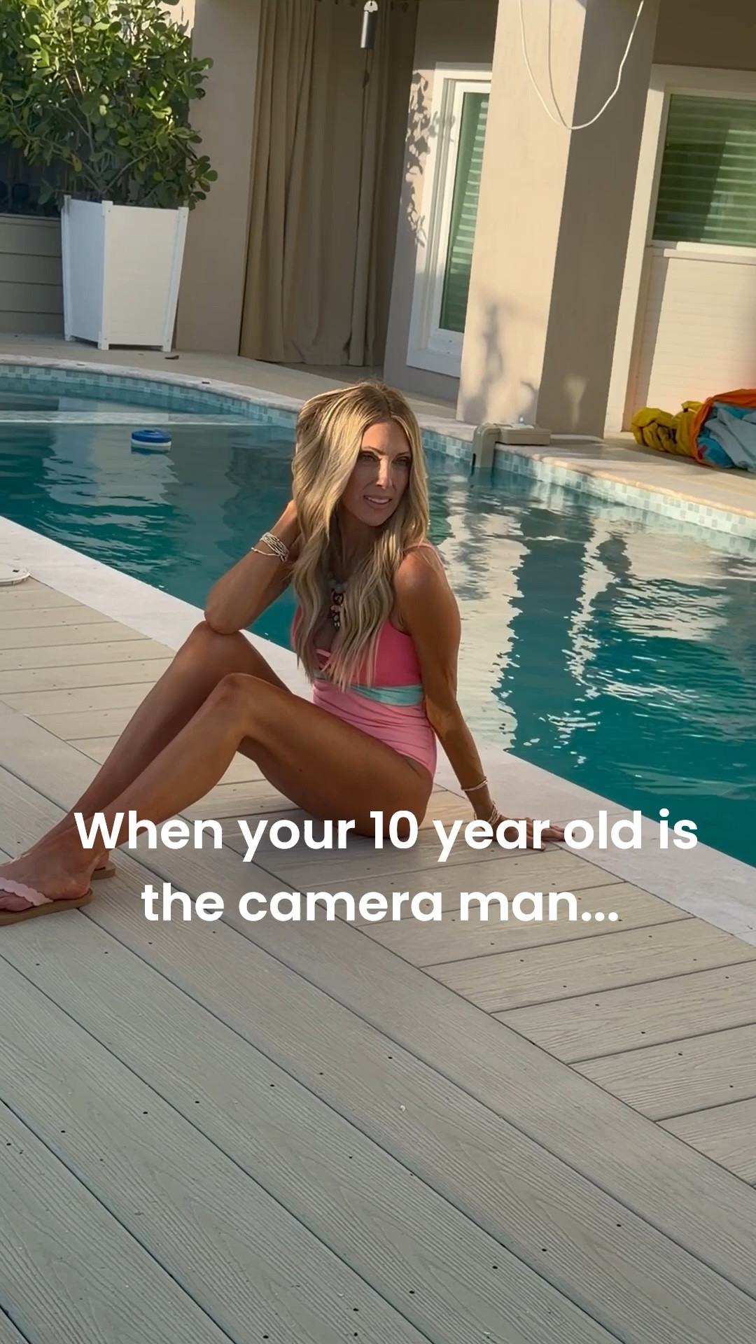 Beach Riot has an entire collection in this colorway. This suit is a bit low for me for everyday where but works for photos. I love the coverup ! Tan is Loving Tan Ultra Dark. 

#LTKmomlife #LTKdayinmylife #LTKOver40