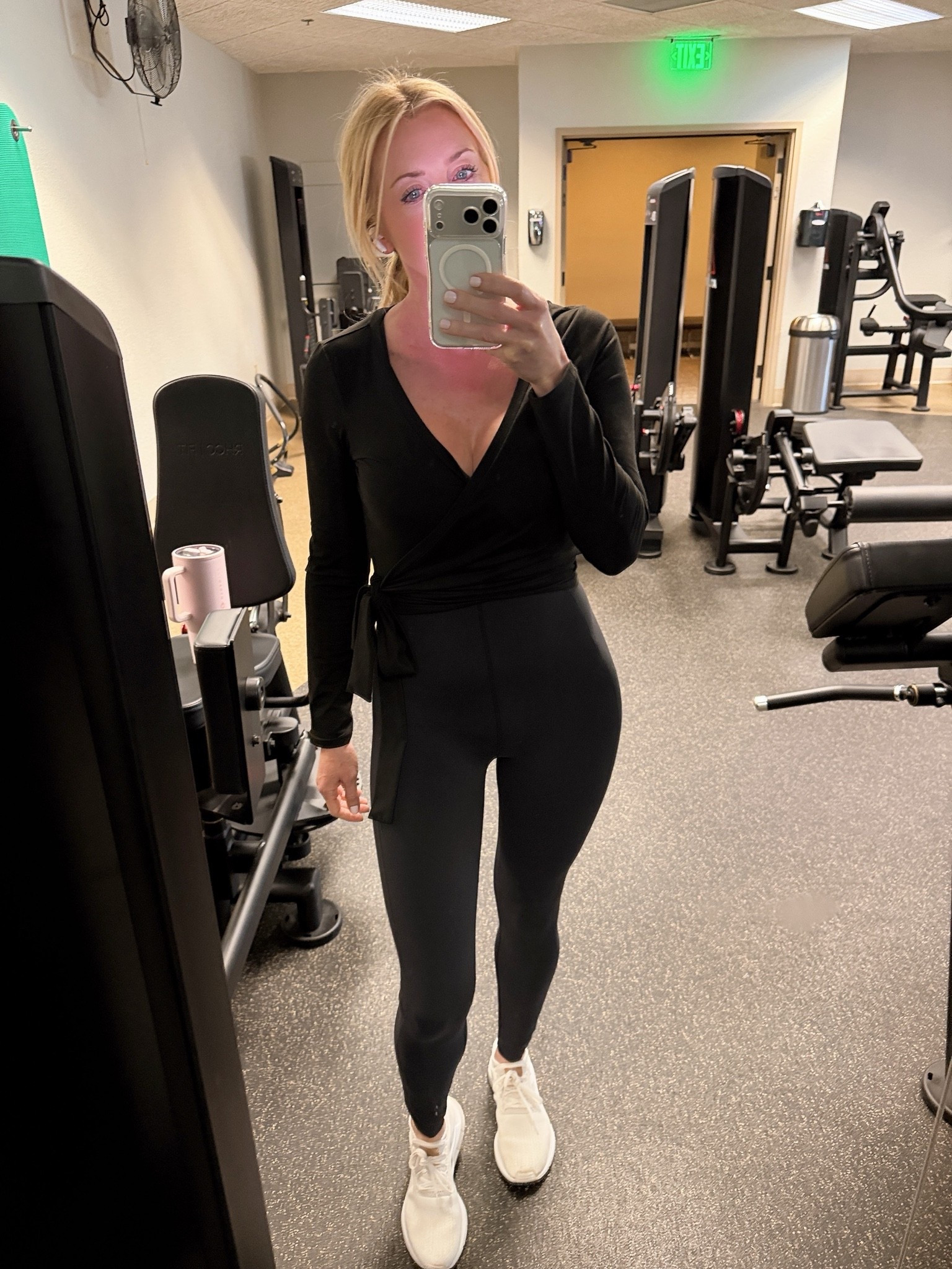 I’ve never worn a bodysuit to workout but I LOVE this one! I am wearing a cover up because my gym doesn’t allow anything backless. But this is SO comfortable, soft and no pinching anywhere at all!

#LTKActive