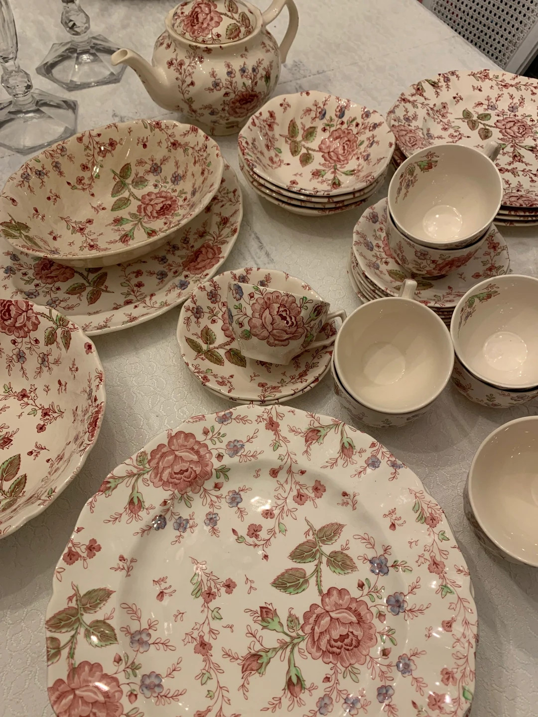 Rose Chintz Johnson Bros Open Stock Assorted Pieces Vintage China - Etsy | Etsy (US)