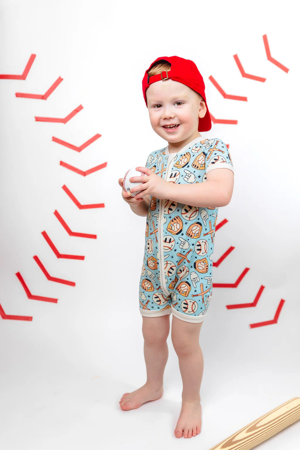 BASEBALL SMILEY DREAM SHORTIE | DREAM BIG LITTLE CO