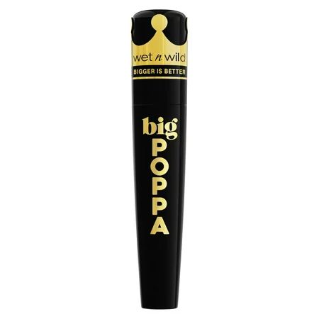 wet n wild Big Poppa Mascara Bigger is Better Volumizing Blackest Black 0.27 fl oz | Walmart (US)
