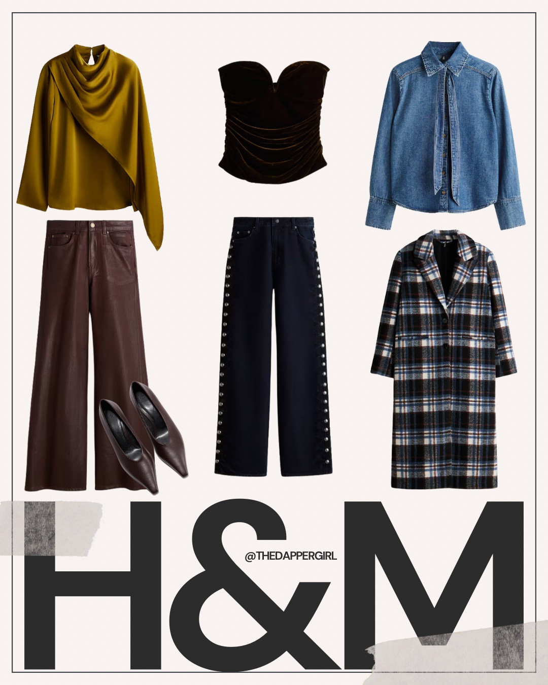H&M new arrivals! Loving these new arrivals from H&M - sale tonight 20% off 
#PlaidTrenchCoat #DenimBowTop #DrapeTop #studdedJeans 

#LTKSaleAlert #LTKFindsUnder50 #LTKHoliday