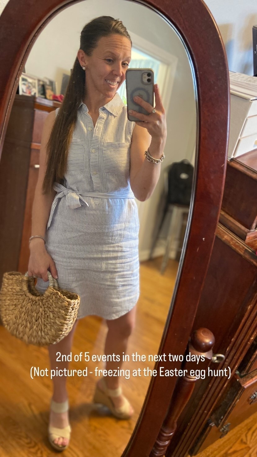 2nd of 5 events in the next two days 
(Not pictured - freezing at the Easter egg hunt)