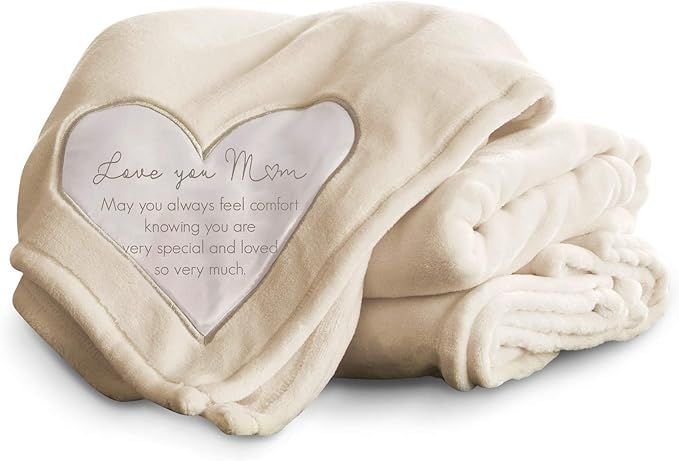 Pavilion Gift Company 19502 Comfort Love You Mom Thick Warm 320 GSM Royal Plush Throw Blanket 60"... | Amazon (US)