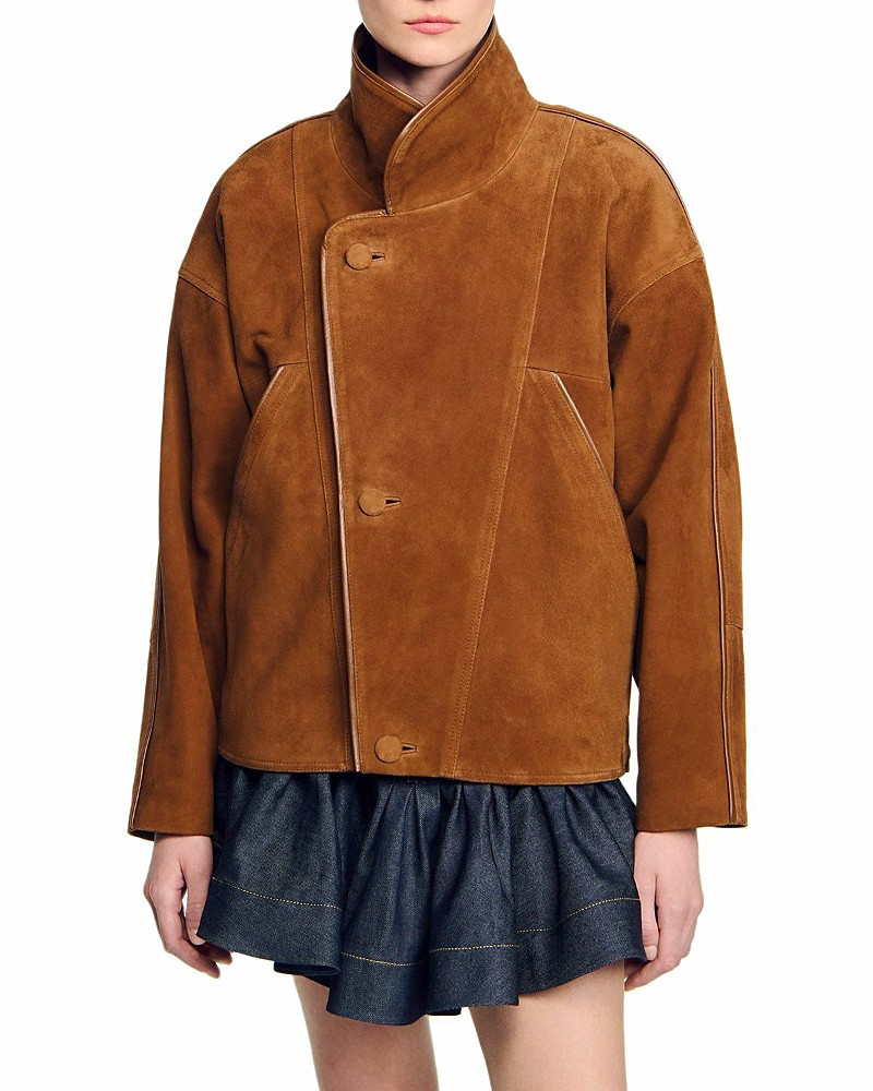 Sandro Oversized Suede Jacket | Bloomingdale's (US)