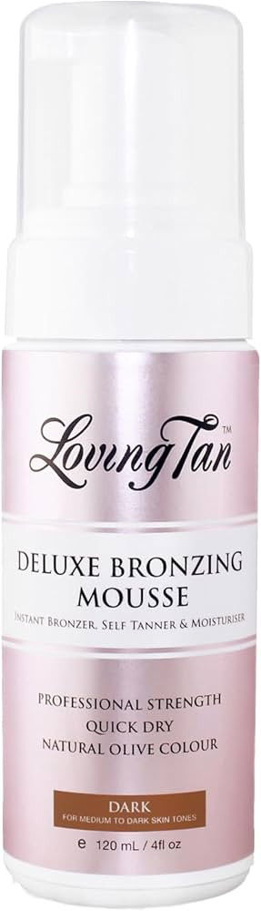 Loving Tan Deluxe Bronzing Mousse, Dark - Streak Free, Natural looking, Professional Strength Sun... | Amazon (US)