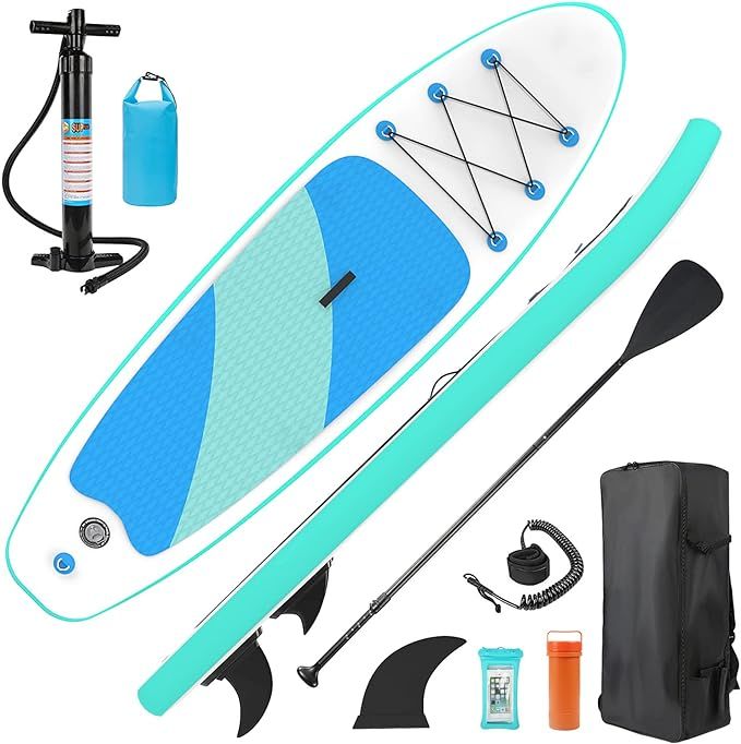 Surfroll Inflatable Stand Up Paddle Board for Adults Anti-Slip Deck Paddleboard with Premium Sup ... | Amazon (US)