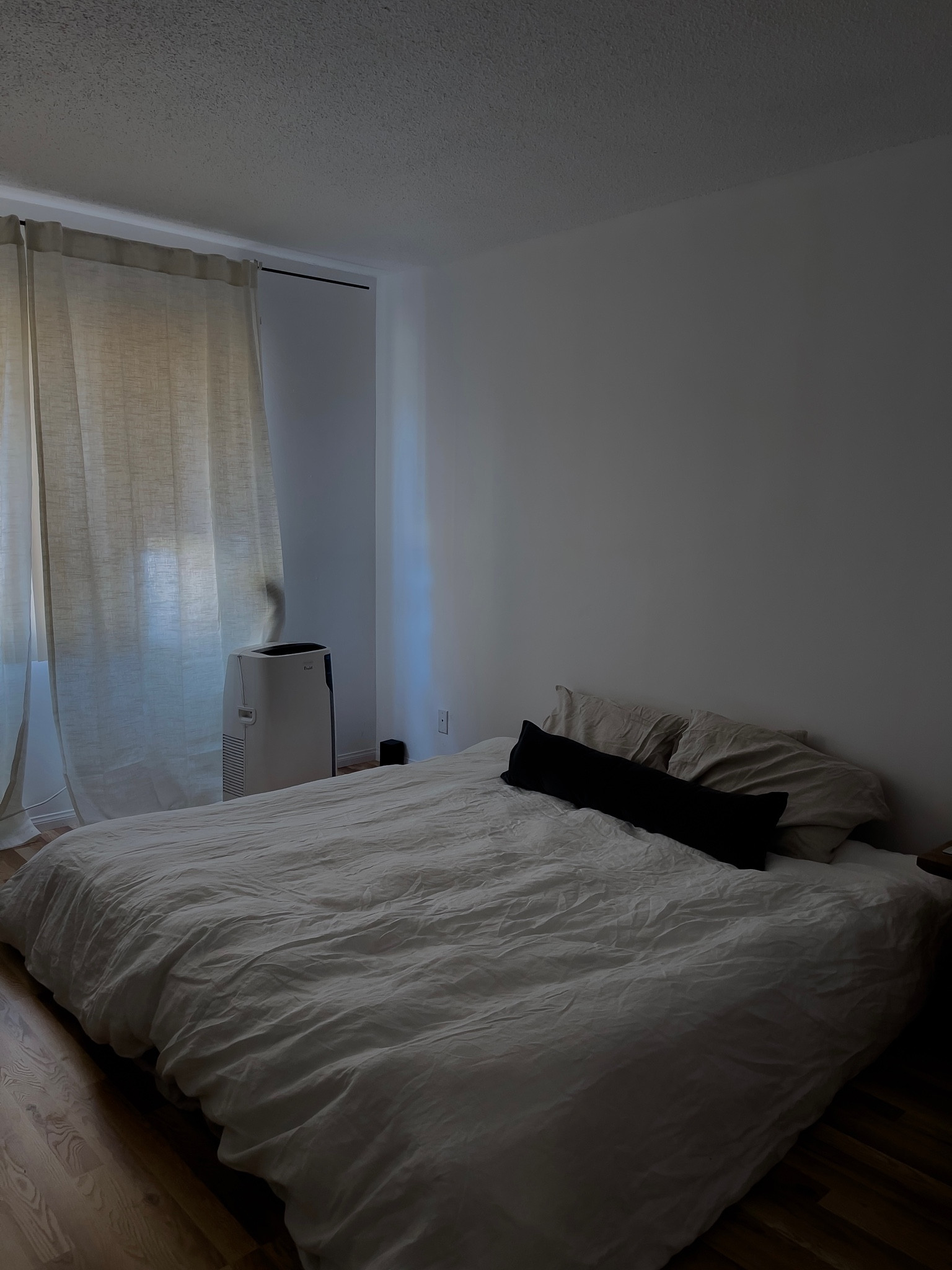 minimal bedroom + linen sheets so the air conditioner keeps the room cool during summer

#LTKhome #LTKSeasonal #LTKunder100