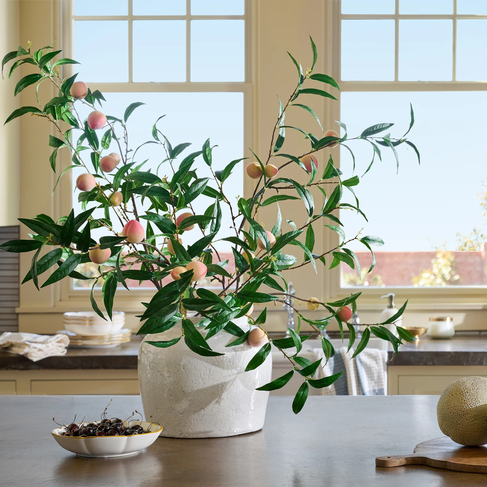 Oversized Peach Stem | Magnolia
