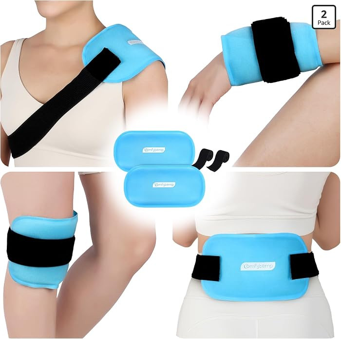 Comfytemp Gel Ice Packs for Injuries Reusable, FSA Eligible HSA, Hot Cold Compress Soft Ice Packs... | Amazon (US)