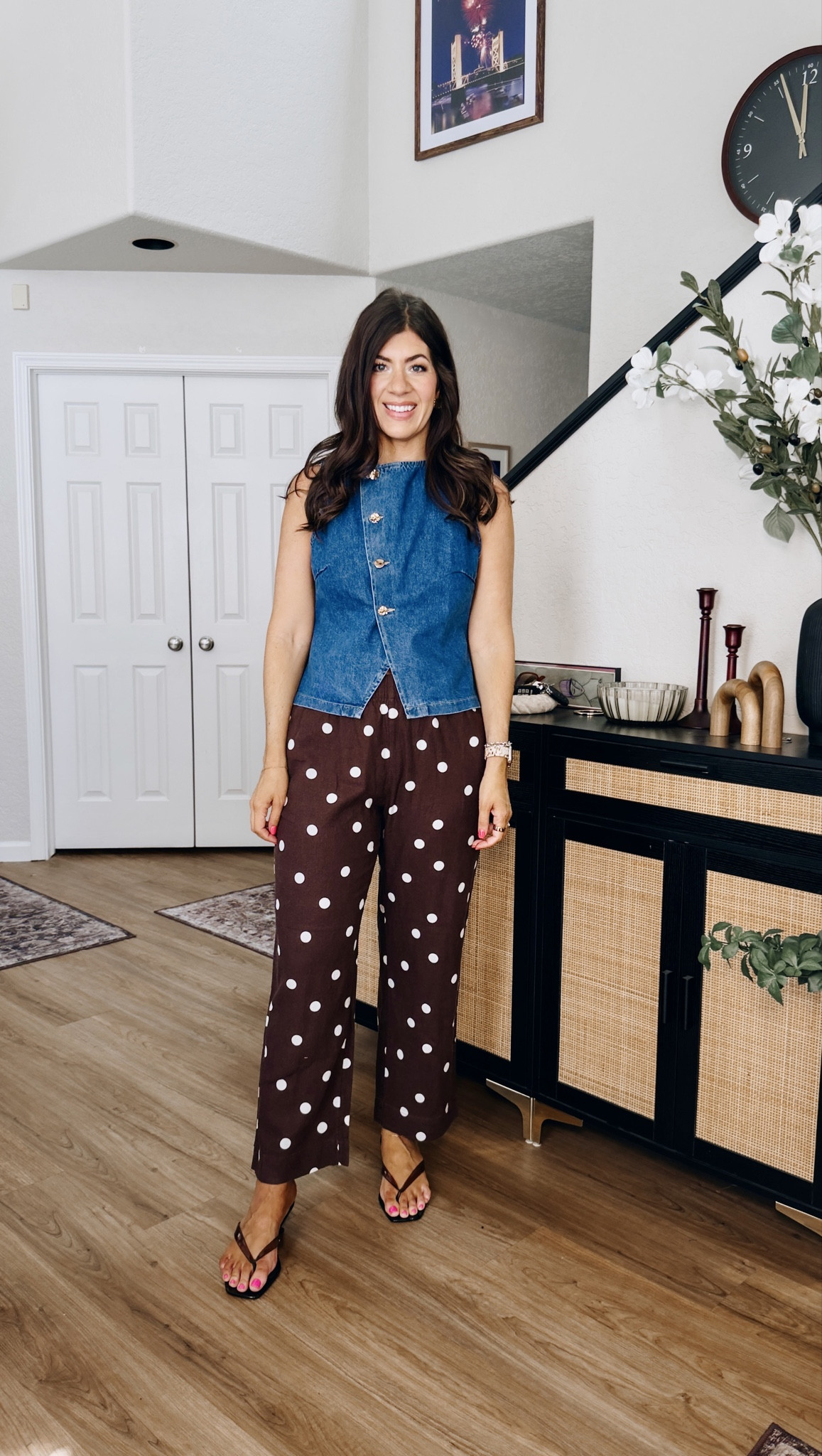 Spring trends: polka dots
In a medium vest and medium tall pant 

#LTKMidsize #LTKTall #LTKSaleAlert