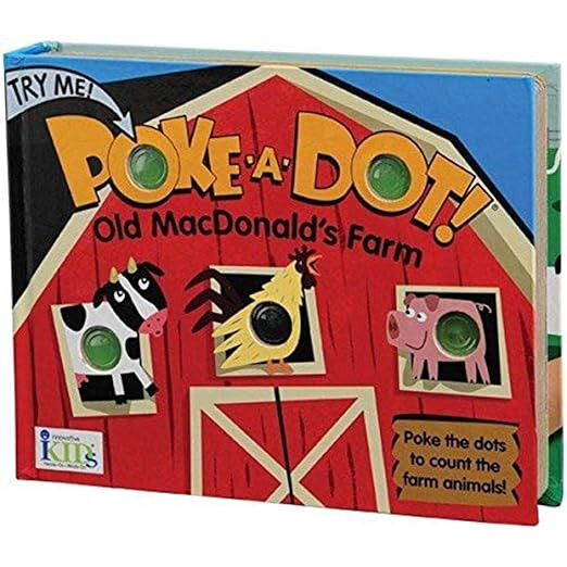 Constructive Playthings INN-41 Old Macdonald's Farm Poke-A-Dot Counting The Animals Board Book, G... | Amazon (US)