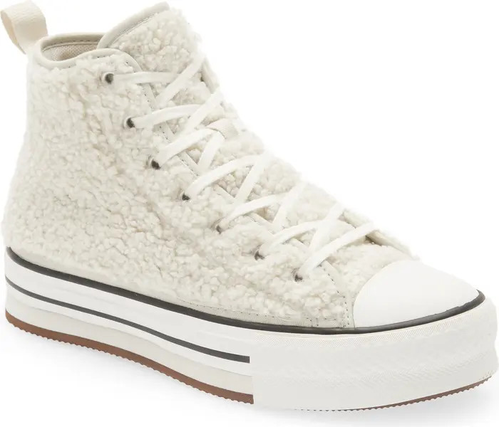 Converse Kids' Chuck Taylor® All Star® Eva Lift Faux Fur High Top Sneaker | Nordstrom | Nordstrom