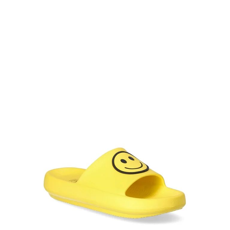 No Boundaries Women's Emoji Comfort Slide Sandal | Walmart (US)