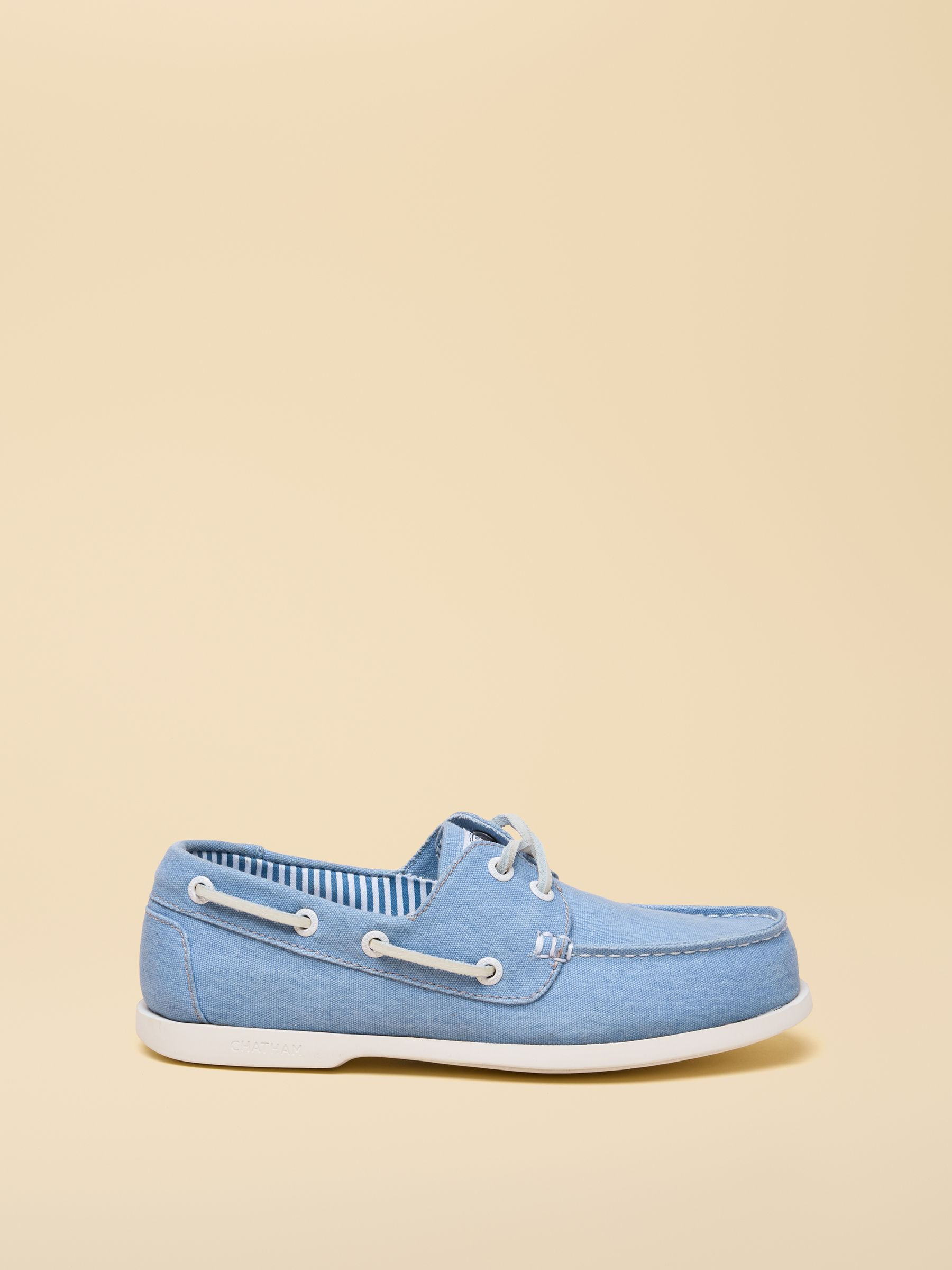 Joules X Chatham Blue Jetty Deck Shoes | Joules | Joules