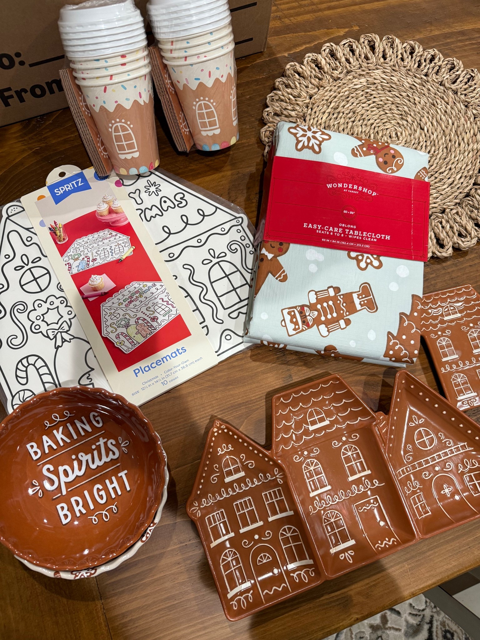 Kids table ; kids holiday table idea ; elf on the shelf breakfast idea ; gingerbread table decor ; gingerbread home decor ; holiday kitchen decor ; target holiday finds ; gingerbread Christmas ; kids tablecloth ; kids holiday placemat 

#LTKHoliday #LTKHome #LTKKids