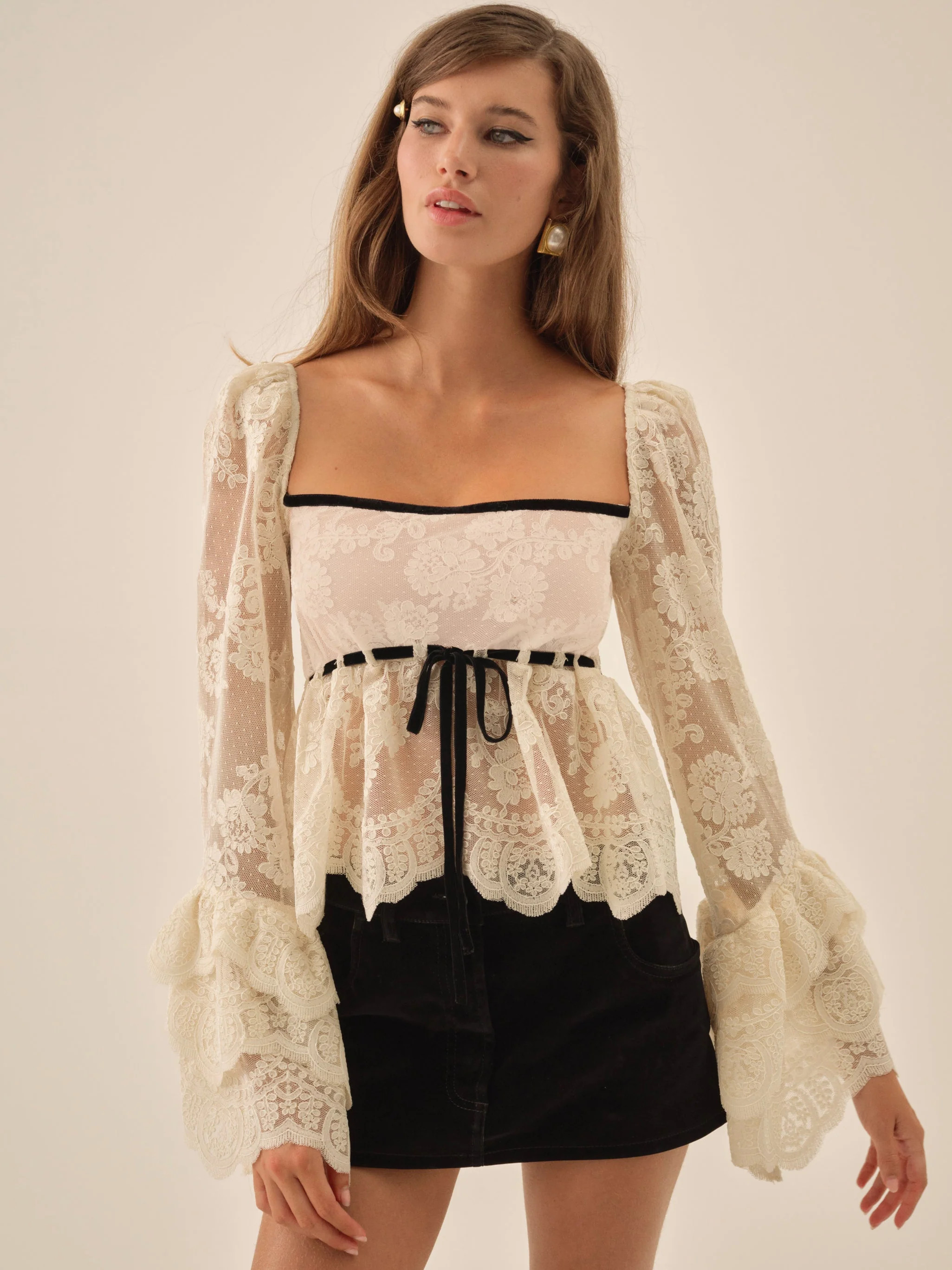 Grace Lace Top | For Love & Lemons